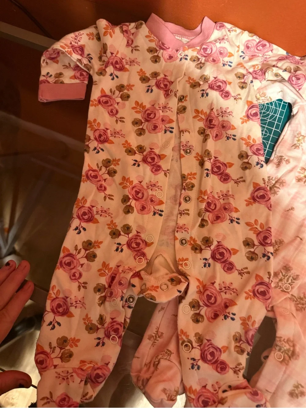 Gerber Pink Floral & Sunflower Mixed Baby Pajama Set